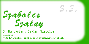 szabolcs szalay business card